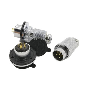 Waterproof IP67 GX18 Circular Male Cable Plug Flange Female <strong>Socket</strong> 4P 6P 9P <strong>DC</strong> DIN Aviation PC Plastic Adaptor <strong>PCB</strong> Install - Product Image 1