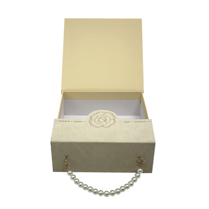 High-End Vintage Apparel <strong>Gift</strong> Box with Pearl Handle Custom Logo Magnetic Flap Embossed Holiday Packaging for Luxury <strong>Experience</strong> - Product Image 4