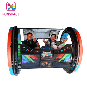 Funspace รถกลิ้ง360สวนสนุกกลางแจ้งรถแฮปปี้2ที่นั่ง360องศารถกลิ้งอิเล็กทรอนิกส์หมุนได้ - Product Image 2