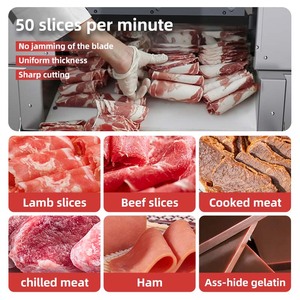 热销稳定工作鸡肉切割机不同容量肉切片机新条件 - Product Image 4