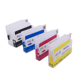 Boş doldurulabilir mürekkep kartuşu sıfırlama çipi için uyumlu HP711 Designjet T120 T520 Inkjet yazıcı mürekkebi kartuşu - Product Image 2