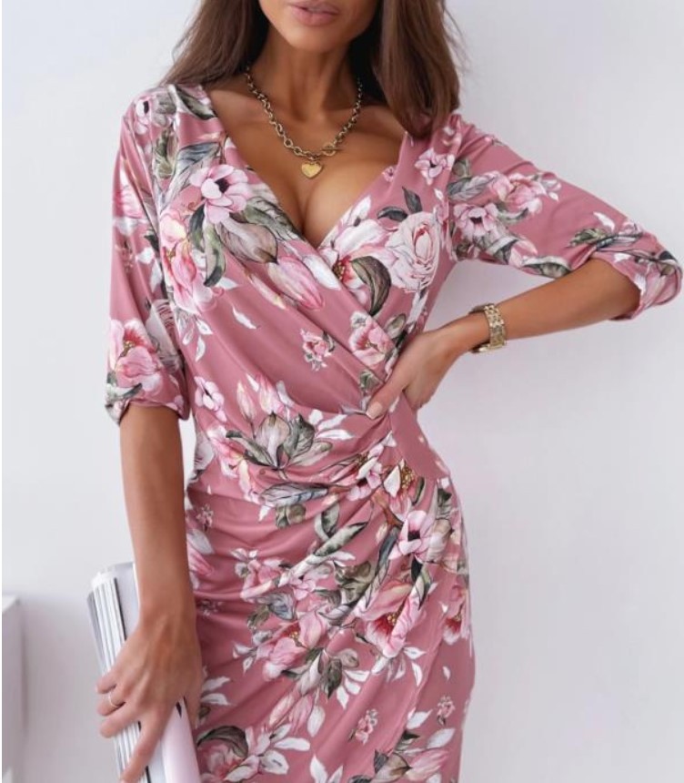 Summer Plus Size Magicmk Women Casual Dress Party Office Street Wear Print Floral Dresses