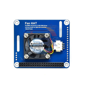 Raspberry Pi 4b Kühlung Pwm Lüfter Erweiterungs karte Echtzeit-Temperatur anzeige PCA9685 Steuer kühl modul - Product Image 4