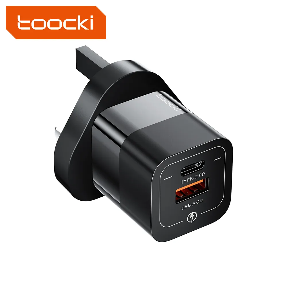 Toocki 33W gallium nltride travel charger Short Circuit Protection fast charge