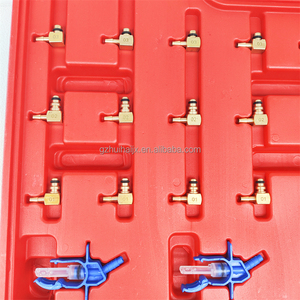 Piezas de maquinaria de construcción, herramienta de prueba de flujo de inyector, adaptador de riel común, probador de combustible, 18 adaptadores, juego de probador de combustible - Product Image 4
