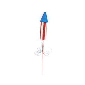 US Rocket Shape Independence Day 4th of <strong>July</strong> Glitter Rocket Ornament Fourth of <strong>July</strong> Outfit Party Decorations - Product Image 2