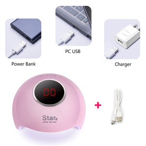 36W USB מנורת מסמר מייבש ורוד נייד אשפרה כל ג 'לי לכה מיני 12 נוריות מנורת UV מניקור אוטומטי חיישן מניקור כלי זול