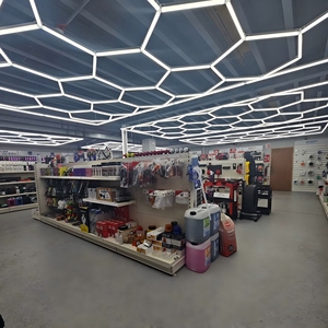 Customizable Hexagon LED Ceiling Light <strong>for</strong> Car Workshop Barber Store &amp; Garage Emitted in Cold White 6000K Color <strong>Temperature</strong> - Product Image 6