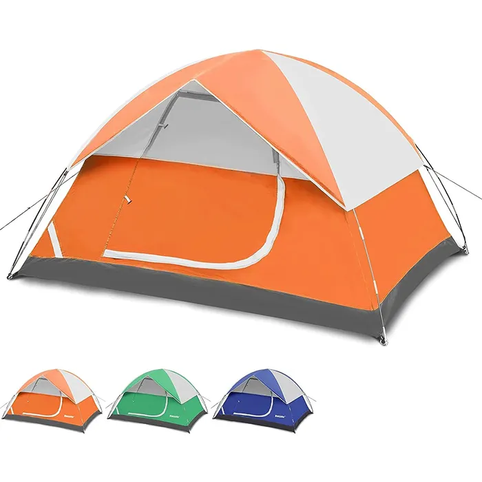 Tente de personnalisation promotionnelle bon marché, tente de camping familiale imperméable pour le camping en plein air
