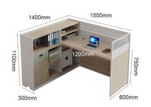 Escritorio contemporáneo de un solo ordenador, moderno, sencillo y elegante, escritorio de madera para oficina, muebles de oficina para edificio de oficinas - Product Image 2