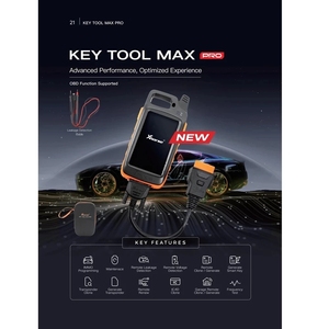 Xhorse VVDI Key Tool Max PRO combina lo strumento chiave Max e le funzioni dello strumento Mini OBD aggiungono funzioni di tensione e corrente di dispersione - Product Image 3