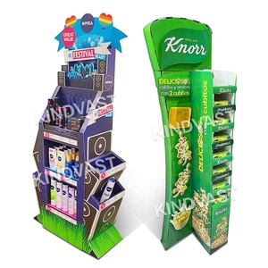 Display negozio a forma personalizzata scaffali da pavimento in cartone espositore in cartone - Product Image 2