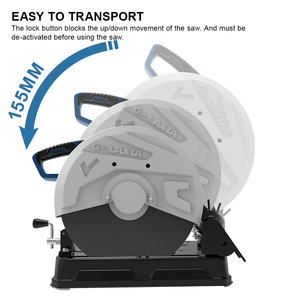 Galaxia 220V Cut Off <strong>Saw</strong> 2200W with 355mm DISC Max Power Weight Blade Input Origin Cutting Type Speed Construction - Product Image 3