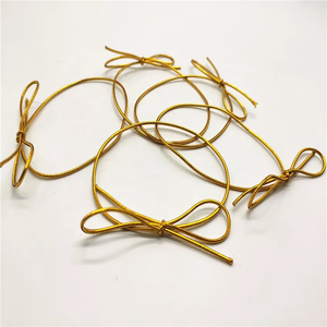 Dây Co Giãn Màu Vàng Kim Kim Loại Tùy Chỉnh Trang Trí Hộp Quà Tặng Dây Buộc Trước - Product Image 2