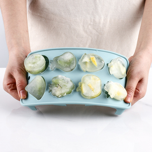 Khay Phục Vụ Đá 8 Khoang Khuôn Đá Khay Đá Hình Trái Cây Bằng Silicon - Product Image 3