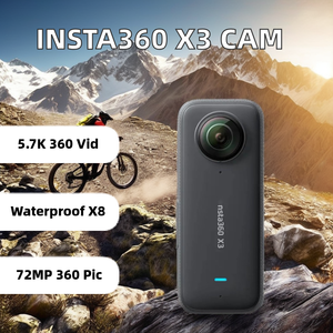 ใน Sta360 X3กล้องมือถือกันน้ำ1/2นิ้วเซ็นเซอร์48MP 5.7K 360 Active HDR 72MP วิดีโอ360ภาพถ่าย4K เลนส์เดียว60fps การกระทำ - Product Image 2