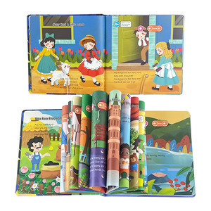 Sıcak satış kreş tekerlemeler eğitici oyuncak yürümeye başlayan interaktif konuşma kitapları ve ses kitapları çocuklar için ses kaydedebilir - Product Image 3