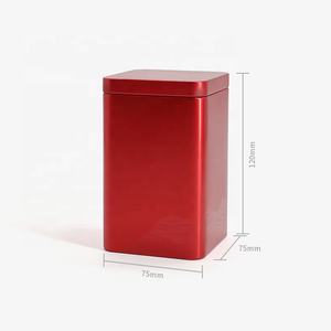 Bán buôn tùy chỉnh vuông quà tặng trà cà phê đóng gói container có nắp đậy kim loại tin có thể - Product Image 6