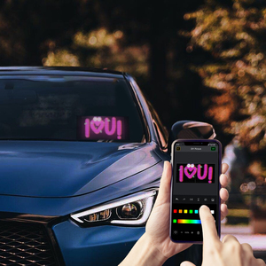 <strong>Led</strong> Soft Screen Car USB 5V App Remote Control Sign Board Custom Text Pattern Animation Programmable <strong>Display</strong> Screen Matrix Panel