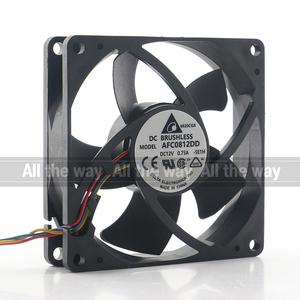 德尔塔24V 48V DC 12V 0.75A交流EC 8020 80X80X20MM 8CM球PWM高风量自动速度控制AFC0812DD-5E1H冷却风扇 - Product Image 2