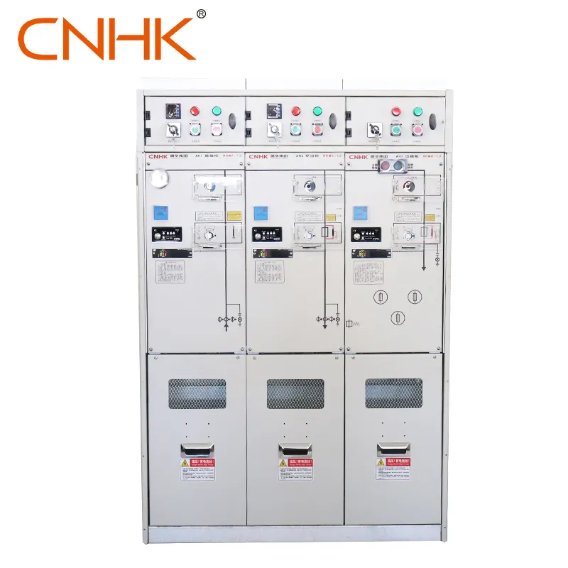 CNHK MV 24 & 12 كيلو فولت SF6 لوحة محكمة الإغلاق وحدة رئيسية حلقة معزولة بالهواء RMU ، نوع ثابت