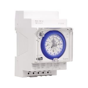 SUL181d Timer meccanico 24 ore relè interruttore orario Timer programmabile elettrico interruttore Timer su guida Din 24 ore - Product Image 6