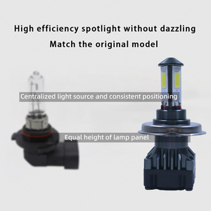 DGLS 360 motosiklet LED far ampulü 6 COB 5COB 4COB 3COB 6500K H4 H4 BA20D P15D H6 3500LM 35W - Product Image 3