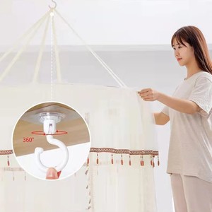 1件透明天花板挂钩360 ° 可旋转天花板墙壁挂钩家用多功能厨房浴室自粘挂钩 - Product Image 3