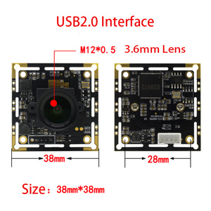 JIND Wide Angle 8.0MP 4K <strong>Raspberry</strong> <strong>Pi</strong> Smallest Manual Focus <strong>Microphone</strong> Webcam Mainboard IMX274 USB PC Camera Module