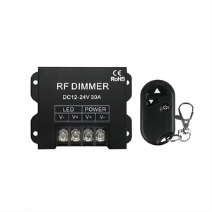 LED Einfarbiger Dimmer 30A DC12V 24V 720W Aluminium Shell Mono Controller Pwm 3-Tasten-HF-Fernbedienungsdimmer Für SMD2835 LED Str - Product Image 1