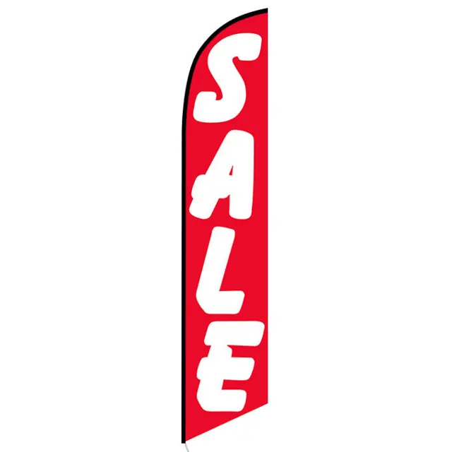 Gas Station Sale Feather Flag Promote Special Offers and Discounts with Eye-Catching Banners Custom Flag