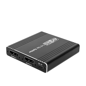 4K 144Hz 2 puertos 1 entrada 2 salidas DP Splitter con audio MST Splitter DP Display Port Adapter