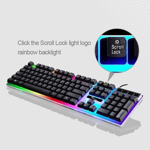 2021 Best SEll Factory Price LED Backlight USB Wired Gaming <strong>Keyboard</strong> 104 <strong>Keys</strong> Mechanical RGB <strong>Computer</strong> <strong>Keyboard</strong> - Product Image 3