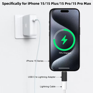 厂家批发铝合金OTG适配器C型USB C公对8pin Iphone15手机母适配器转换器 - Product Image 6