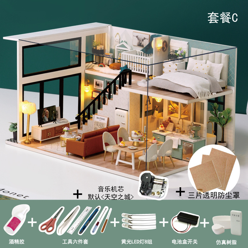 Vie confortable c-version chinoise-6 outils-colle-couvercle anti-poussière-movem