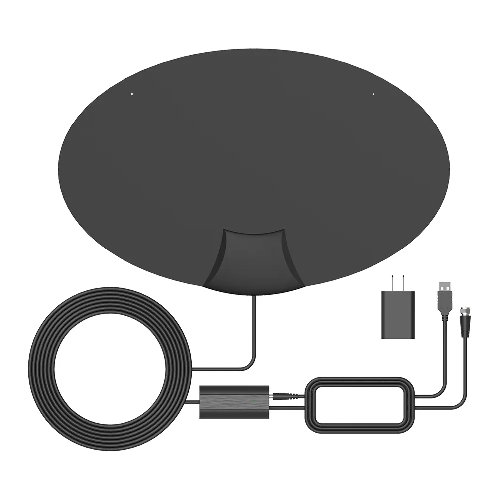 Antenna TV HD per interni digitale ad alto guadagno sottile in carta dvb-t DVB-T2 ASTC con connettore IEC/F