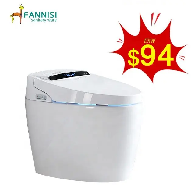 Wholesale cheap japanese one piece electric bidet ceramic automatic foot sensor flush inodoro intelligent wc smart toilet bowl