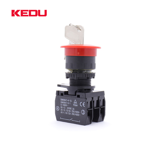 KEDU Mantar Tipi NO + NC Güvenlik Kumandalı Elektrik Anahtar Anahtarı Ile UL TUV CE Onaylı HY57B-3-8 - Product Image 5