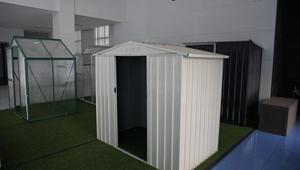 8x12 FT büyük açık depolama barakası, uzun boylu Metal bahçe bisiklet için tutuyor, çim biçme makinesi, çöp kutusu - Product Image 4