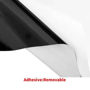 P-1062 מבריק שחור נשלף PVC 90 מיקרון 140g מותאם אישית מודפס עצמי דבק ויניל