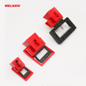 Chất lượng cao màu đỏ ba kích thước MCB khóa Loto thiết kế mới kẹp trên ngắt mạch khóa khóa ổ khóa - Product Image 4