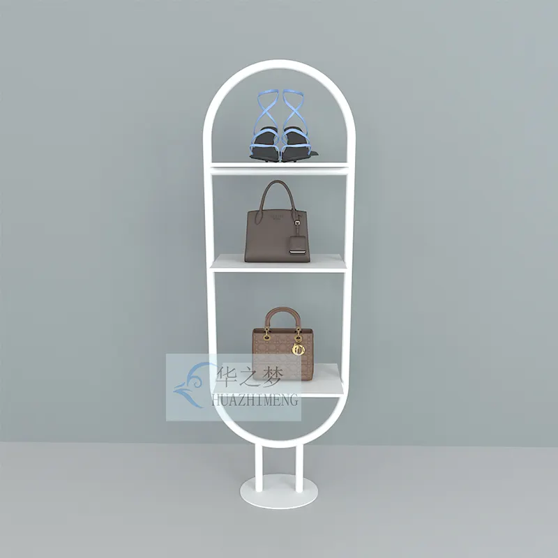 Stile personalizzato da parete Boutique scarpe negozio espositore borse accessori negozio Display Stand Rack