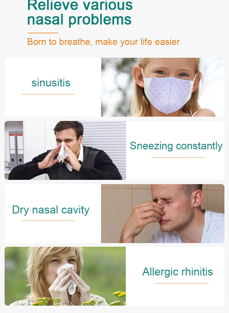 Electric Nasal Irrigator 300ml cordless nasal nose cleaner for releasing allergic rhinitis NJ1521