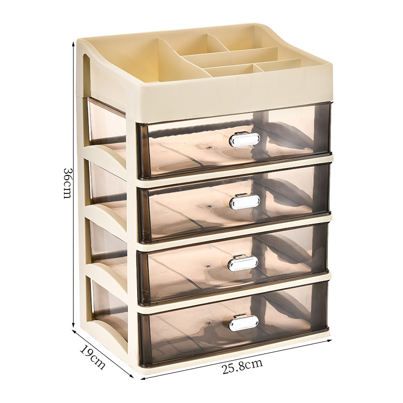 Caja de almacenamiento de cosméticos de cinco capas -