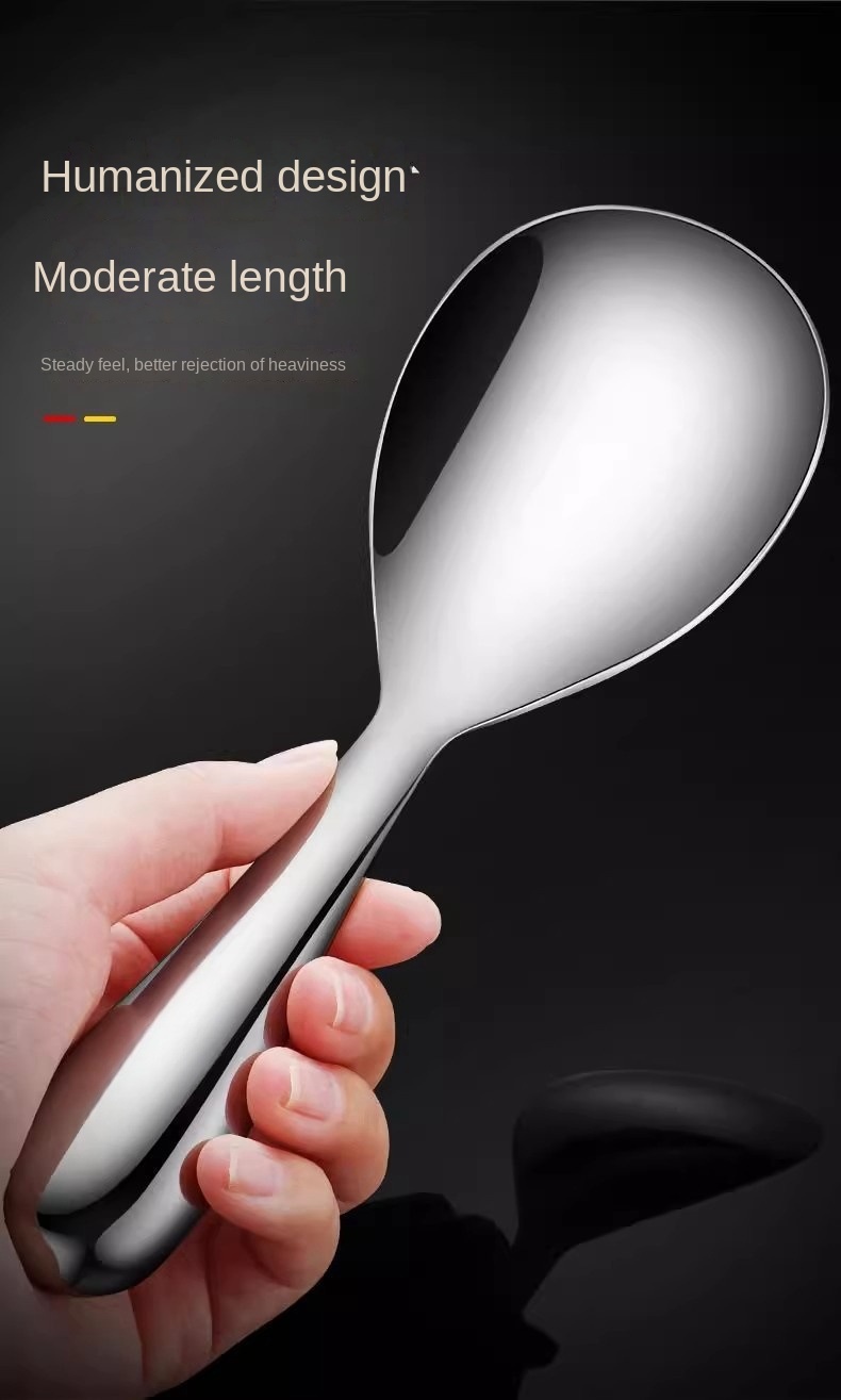 Stainless steel rice spoon