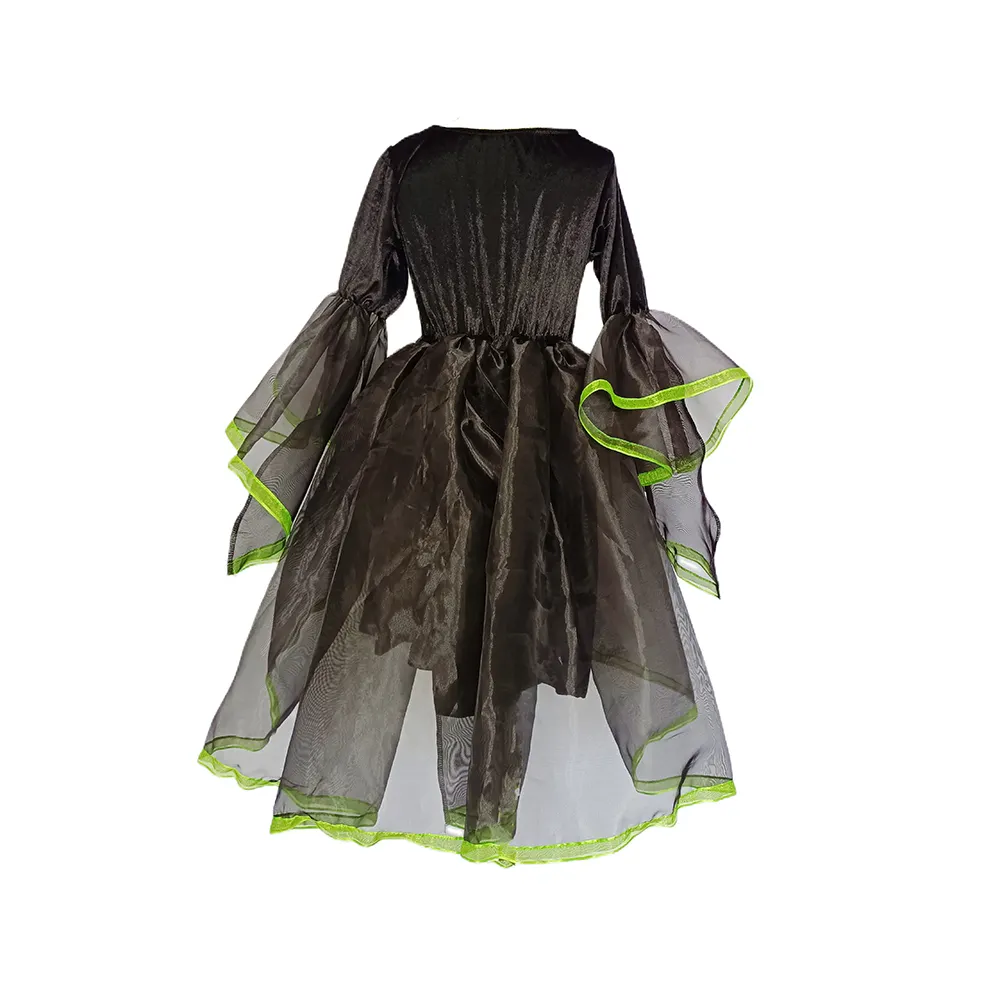 Cadılar bayramı fantezi parti elbisesi Up Deluxe kızlar için şapka etek ile Set cadı kostüm kızlar çocuklar için