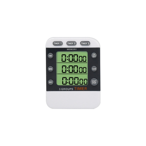 Timer per il conto alla rovescia e la cottura regolabili del Volume multiuso Timer da cucina digitale elettronico a 3 canali con magnetico - Product Image 3
