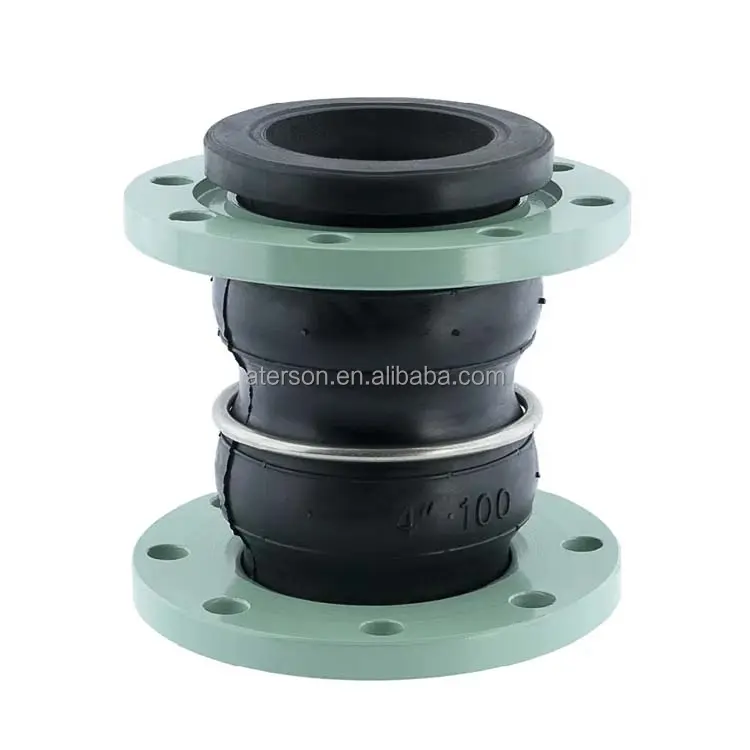 PN16 pipa Double Sphere Union tipe Flanged karet ekspansi bersama dengan NBR EPDM karet