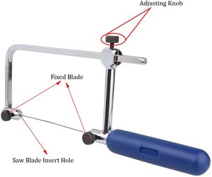 ASB kuyumcular testere çerçeve seti bıçaklı ayarlanabilir kuyumcu balmumu kesme testere seti Saw bıçak takı yapımı aracı kuyumcular araçları - Product Image 5