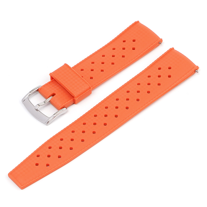 Naranja + hebilla de plata
